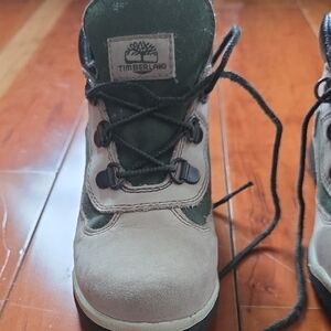 Timberland Kids' Tan and Green Adventure Boots